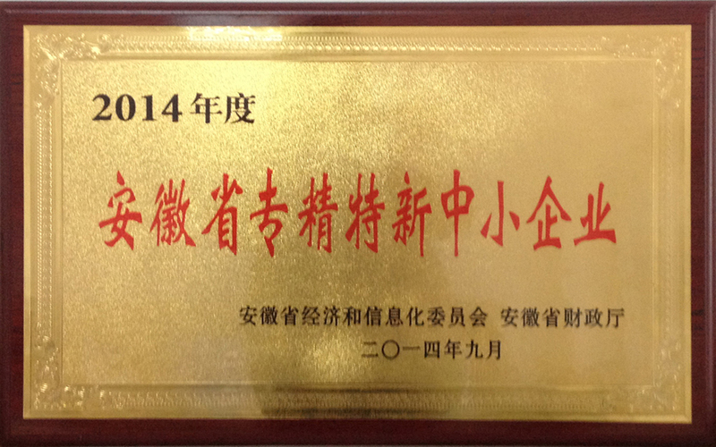 安徽省专精特新中小企业